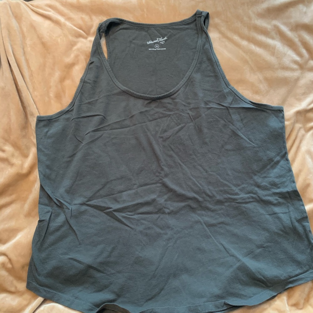 Olive green tank top